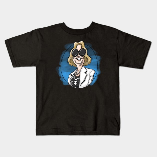 Lady in a white jacket Kids T-Shirt by natebramble